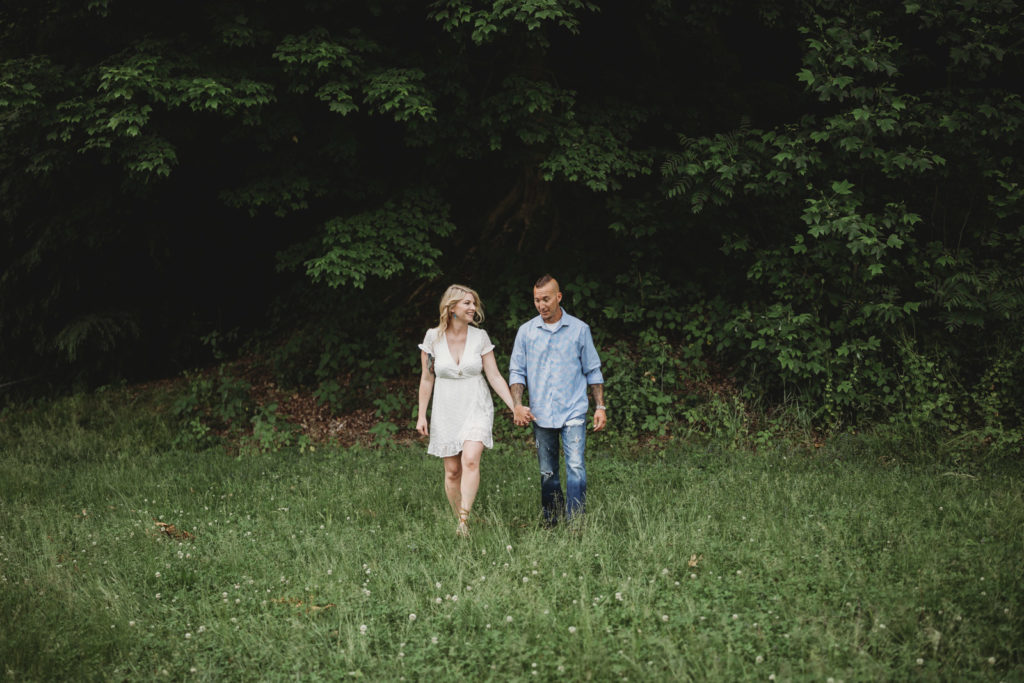 Engagement session at Mohican State Park in Ohio.